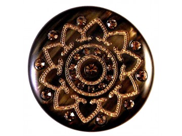 Button with Crystal Rhinestones - Art: ΜΑ-2400